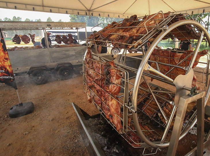 Almoço no 5º dia de campo da verluz sementes