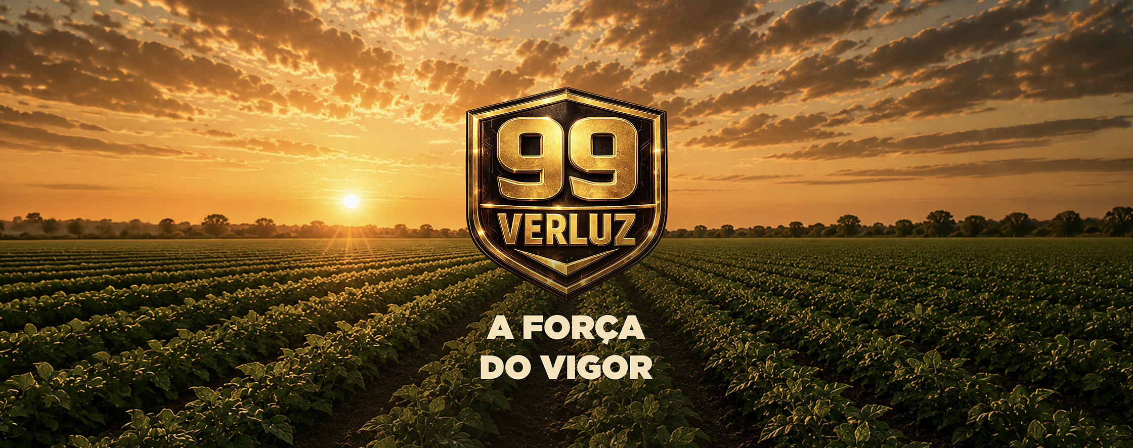 Esquadrão 99 apresentado pela Verluz Sementes na Showtec 2026, representando vigor, tecnologia e inovação no agronegócio.